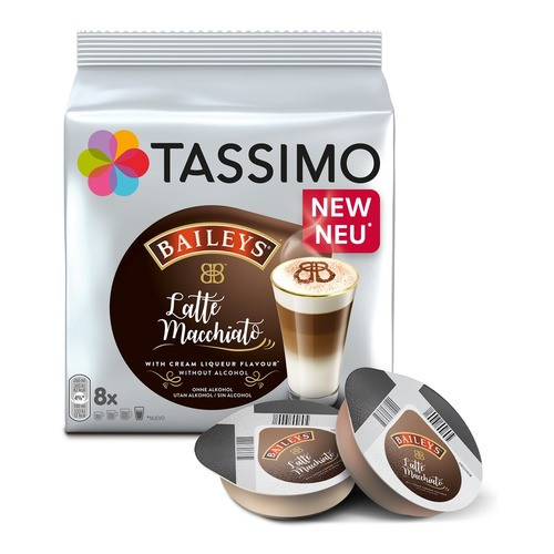 Кава в капсулах Tassimo Latte Macchiato Baileys 16 капсул (8 порц.) Німеччина Тассімо Бейліс