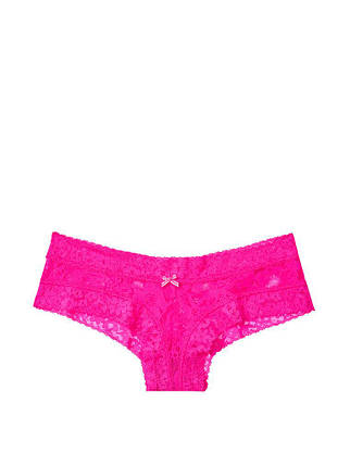 Мереживні трусики Victoria's Secret THE LACIE NEW! Bow Cheeky Panty оригінал L, фото 4