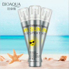 Охолоджувальний спрей-лосьйон після засмаги Bioaqua Crystal Sun Spray 150 ml