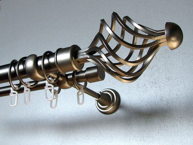 Карниз для штор двойной 25+19мм Арезо сатин