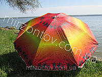 Пляжный зонт с наклоном 1.6 метра дм с конструкцией ромашки