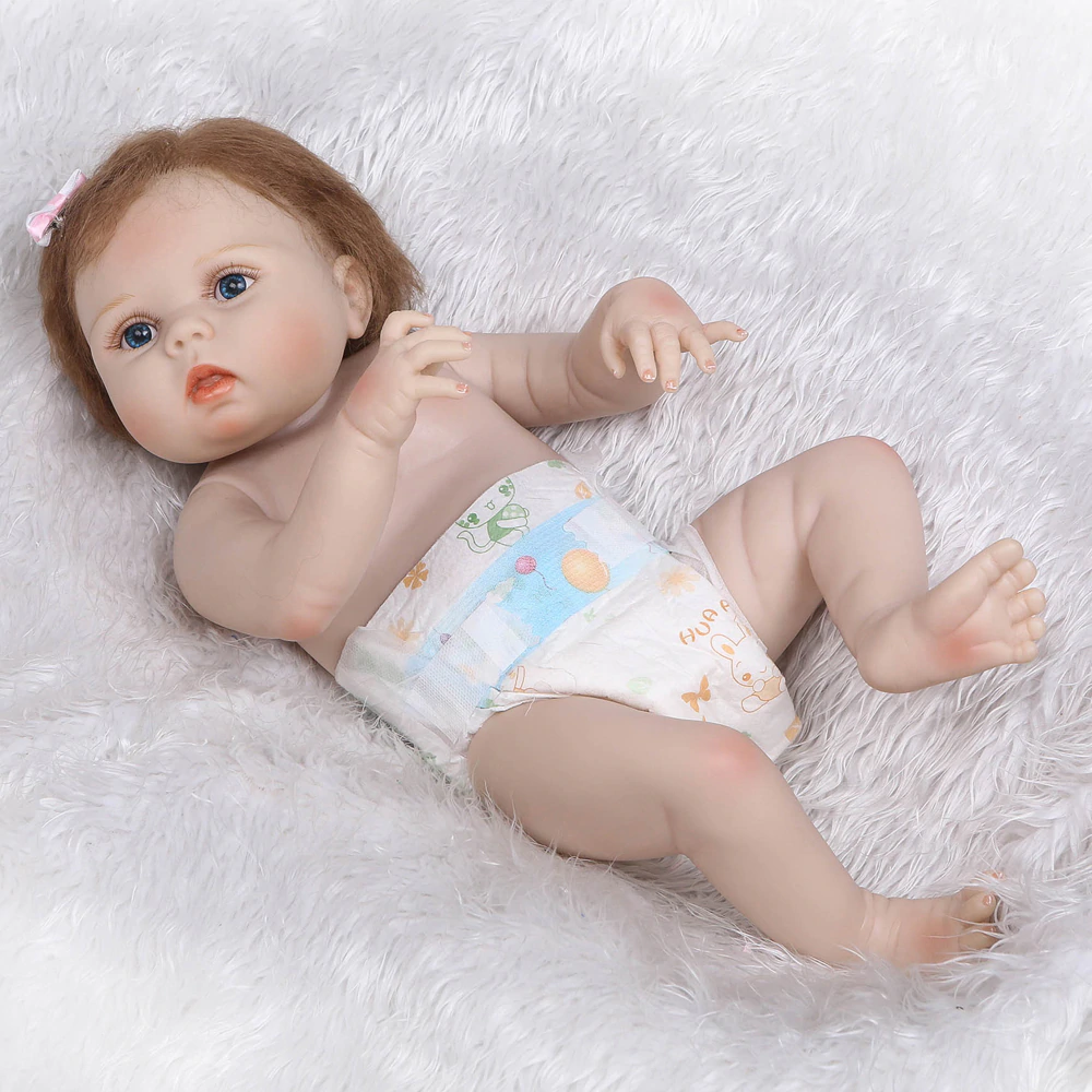 Кукла реборн Ульяна 53 см полностью виниловая Reborn doll - фото 9 - id-p514813464