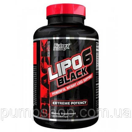 Жироспалювач Nutrex Lipo-6 Black Extreme Potency 120 капс., фото 2