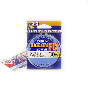 Флюорокарбон Sunline SIG-FC 30м 0.180 мм 2.2 кг Поводковый