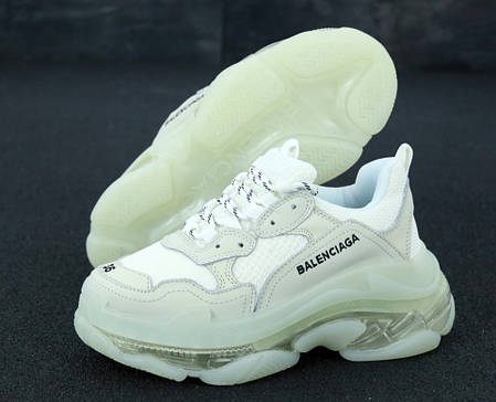 Кроссовки женские Balenciaga Triple S баленсиага белые. ТОП Реплика ААА класса., фото 2