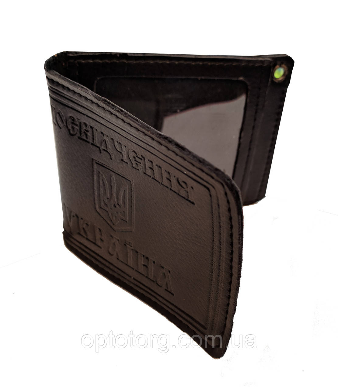 Обкладинка Чорна під посвідчення з екошкіри