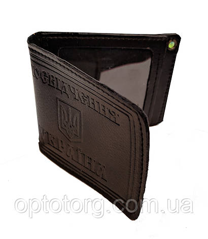 Обкладинка Чорна під посвідчення з екошкіри, фото 1