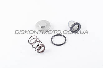 Пробка зливу масла (болт) 4T GY6 50/125/150 китайський скутер (+масляний фільтр) MANLE