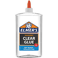 Elmer's clear glue 473мл - прозрачный клей Элмерс, идеален для создания слаймов