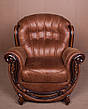 Крісло в класичному стилі "Джове" у шкірі, фото 4