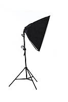 Софтбокс 50х70см з патроном Е27 для постійного світла + Стійка