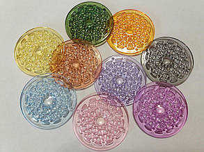 Підвіски акрил "Диск" мікс 50 мм 500 грам