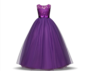 Святкова сукня фіолетове в підлогу. Для девочкіGirl Dress 2020 Vestido daminha purpura