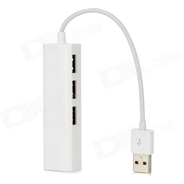 Мережевий адаптер USB hub хаб 3-портовий концентратор для MacBook, білий