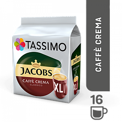 Кава в капсулах Tassimo Jacobs Caffe Crema Classico XL 16 порцій. Німеччина (Тассімо), 132.8г