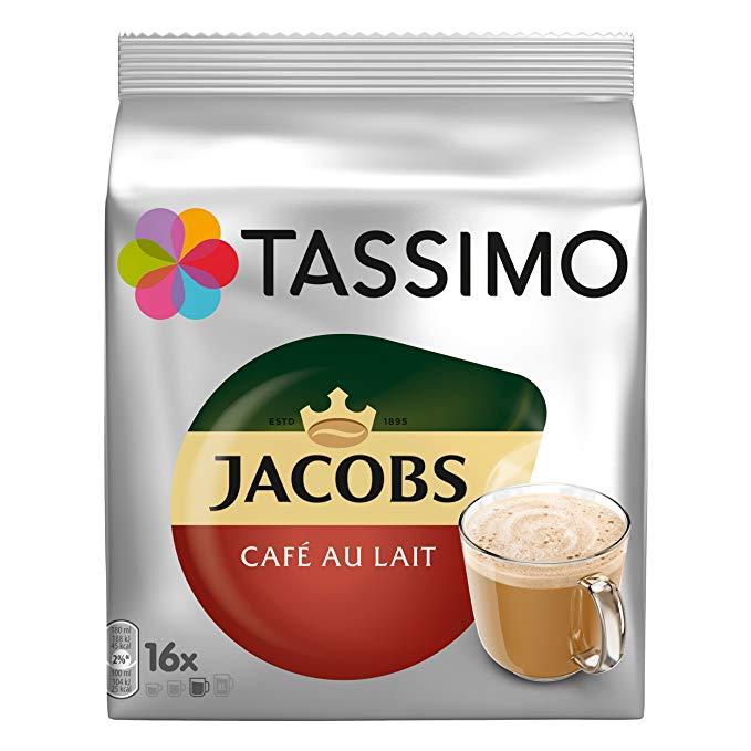 Кава в капсулах Tassimo Jacobs Cafe Au Lait 16 порцій Німеччина Тассімо Ау Лайт