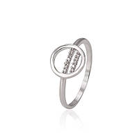 Кольцо ХР родий. Розмір 18 мм. 