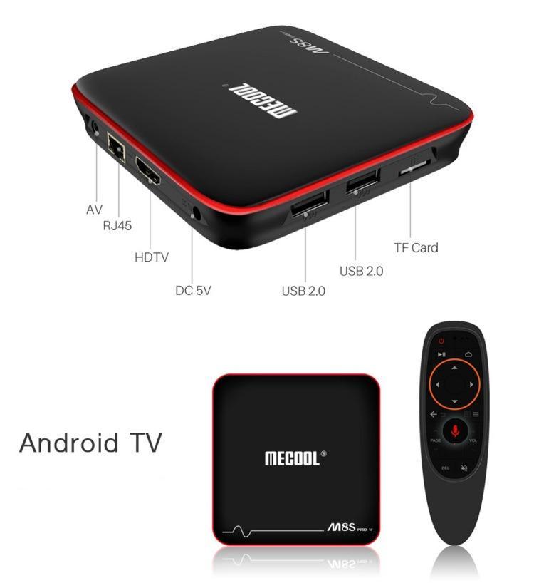 Тв приставка MeCool M8s pro w 2Gb/16Gb (андроїд тв, смарт тв, TV BOX, медіаплеєр) X96, W95