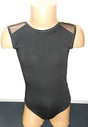 Купальник без рукавів із сіткою для гімнастики