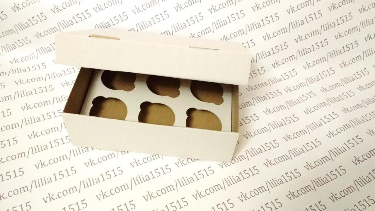Коробка для капкейків на 6 шт.