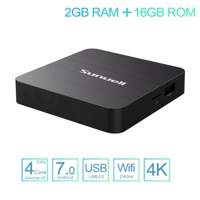 Тв приставка Sunvell H3 4K 2Gb/16Gb (андроїд тв, смарт тв, TV BOX, медіаплеєр) X96, W95