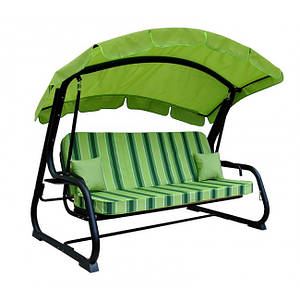 Садова гойдалка (диван-гойдалка) TRIPOLI зелений (тексилк) Італія Primilla Безплатна доставка!