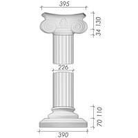 Колонна из гипса, гипсовая колонна ка-15 Ø226 мм. (1/2)