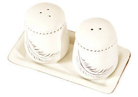 Набір для спецій: сільничка і перечниця, на підставці