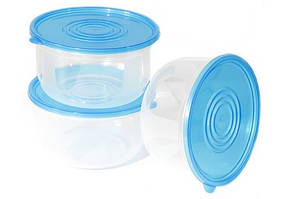Набір контейнерів круглих 3шт 20*11см