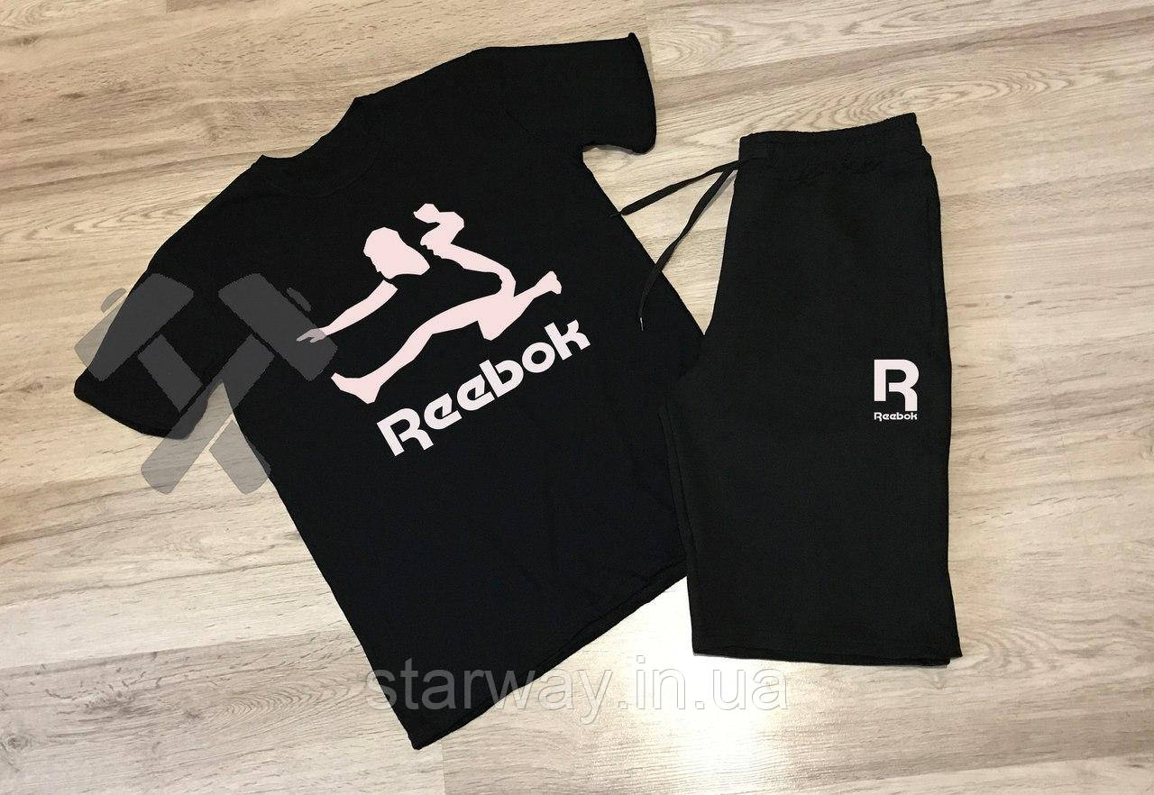 Комплект футболки та шорти Reebok  ⁇  run logo 