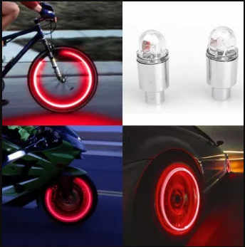 Світлодіодна мигалка на ніпель колеса з датчиком світла ( комплект 2 штуки. )