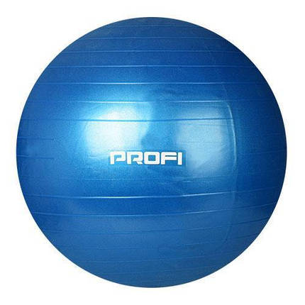 Фітбол Profi Ball 75 см. Фіолетовий (MS 1577F), фото 2