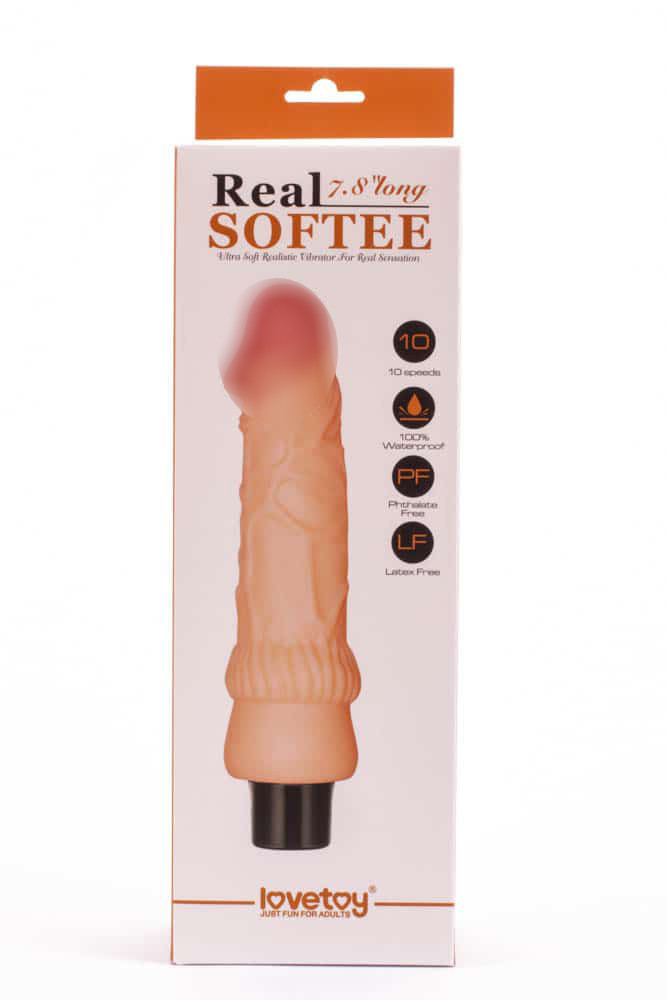 Вибратор - Real Softee Vibrating Dildo 2 