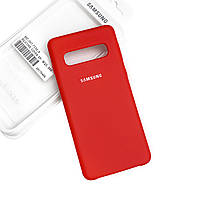 Silicone Case Premium на Samsung S10 Plus Red