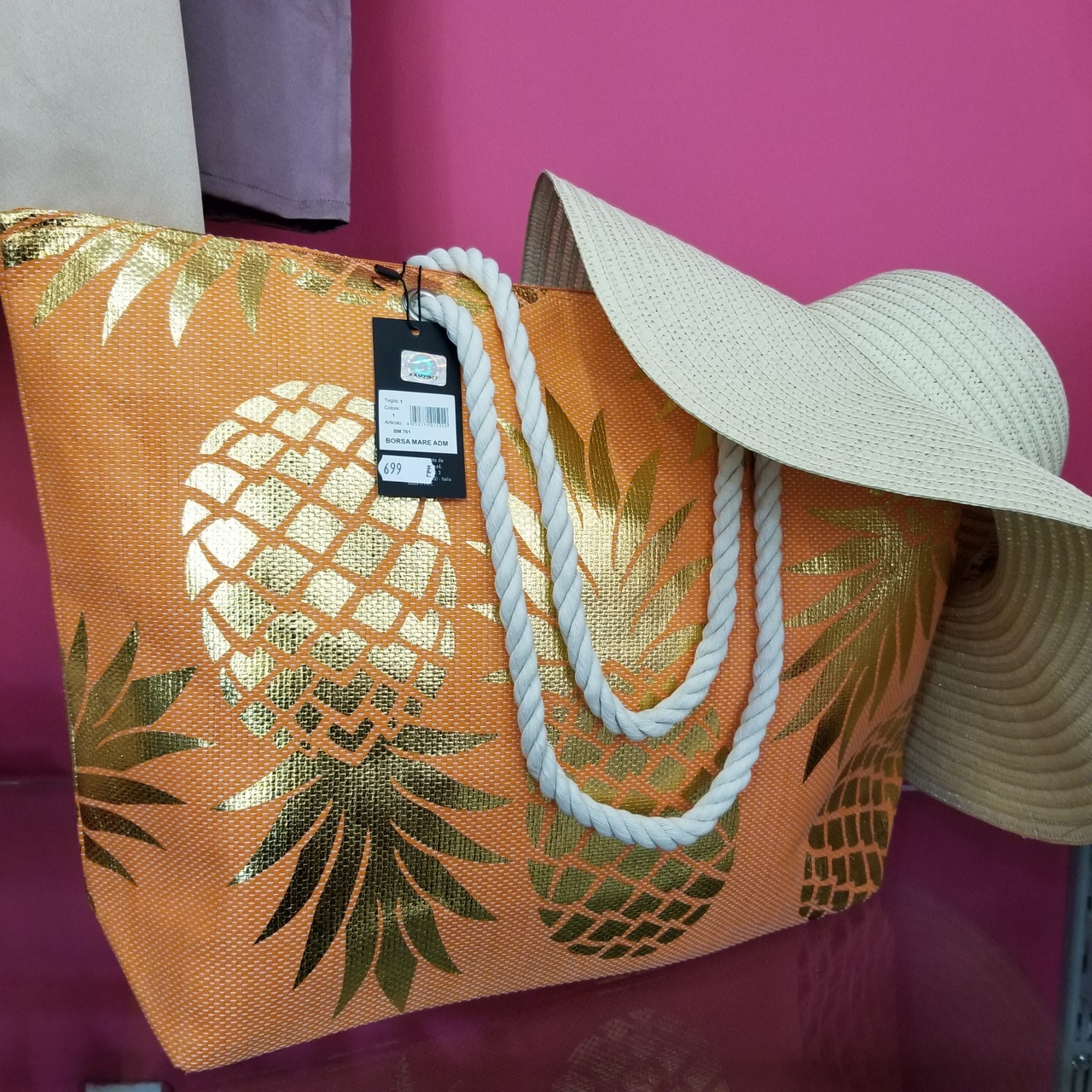 Пляжна сумка BORSA MARE ADM "Ананас"
