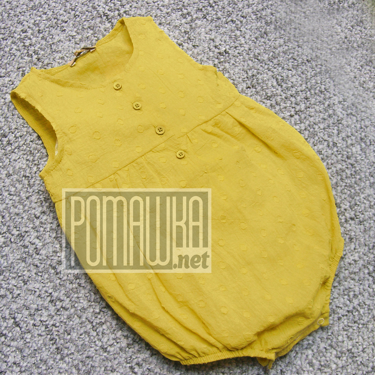 80 (74) 5-9 міс нарядне повітряне з дірочками літнє стильне боді для новонароджених 4739 ГРЧ, фото 1