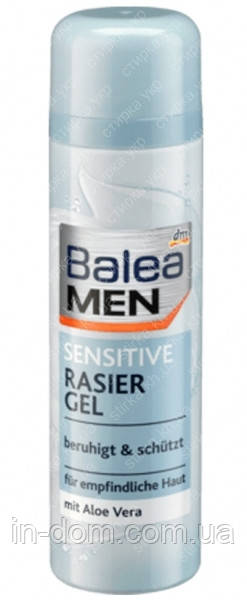 Balea Men Rasiergel Sensitive чоловічий гель для гоління для чутливої шкіри 200 мл