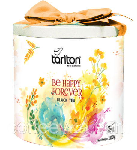 Чай чёрный Tarlton Be Happy Forever Счастье 100г ж/б - фото 1 - id-p969355818