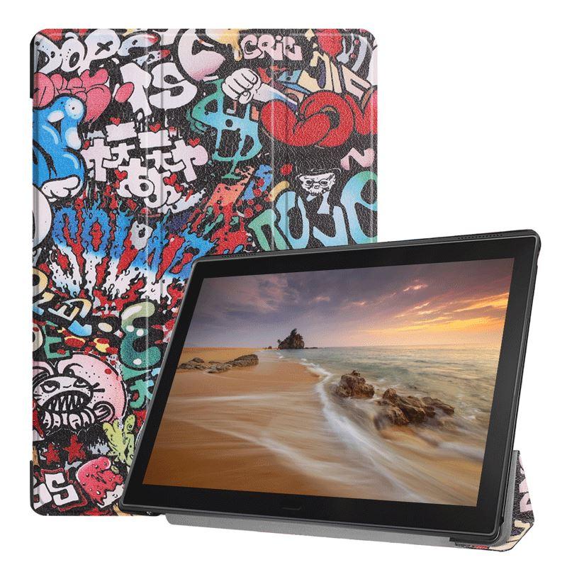 Чехол Lenovo Tab E10 TB-X104F X104L Ultra Slim Graffiti, фото 1
