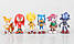 Набір Іграшки-фігурки Їжачок Соник Super Sonic і його друзі в коробці, 6 шт, фото 9