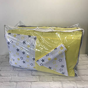 Сумка для наборів дитячих бортиків і ковдр із білим кантом (40*60*25) NoПВХ-01