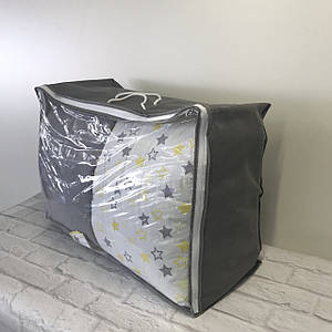 Сумка для наборів дитячих бортиків і ковдр сіра (40*60*25) NoПВХ-02