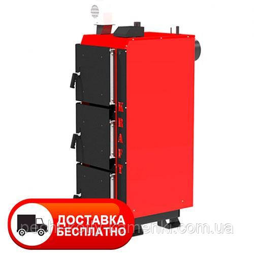 Котел тривалого горіння Kraft L 20 кВт 6 мм твердопаливний з автоматикою