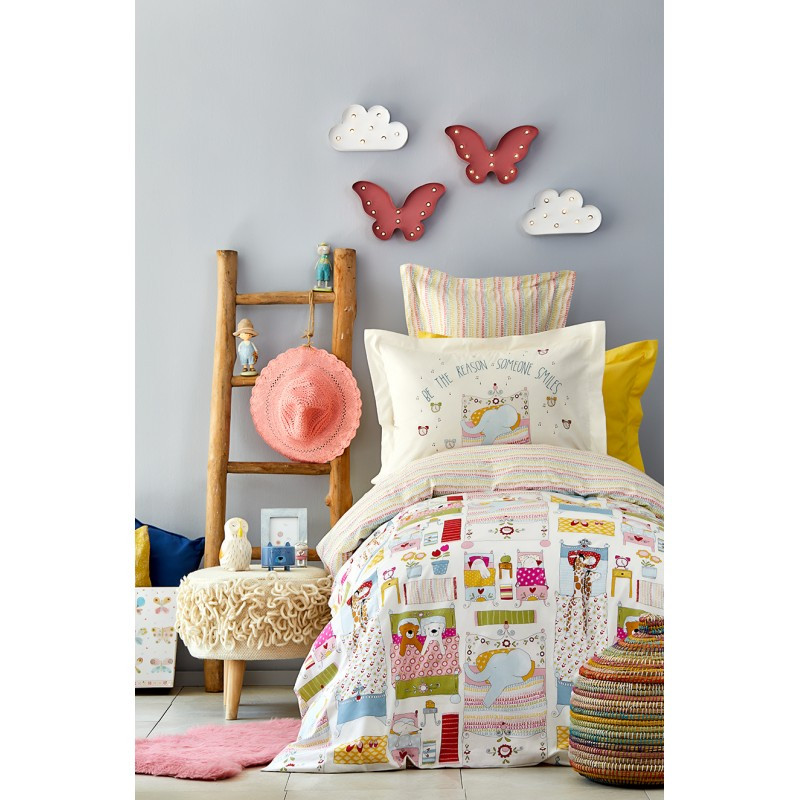 Постільна білизнаKaraca Home - Gita sari 2019-2 желтый ранфорс подростковое