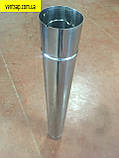 Труба 1м , неіржавіюча сталь 0,5 мм,діаметр 100 мм димар,димохід, фото 8