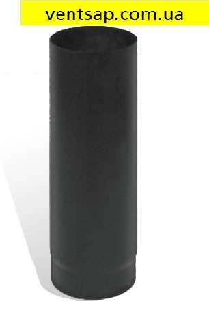 Труба 1м ,чорний метал 0,5 мм,діаметр 110 мм. димар , димохід.