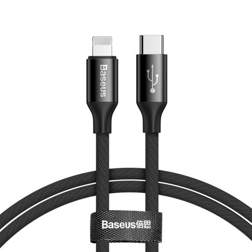 Кабель Baseus Yiven Series USB Type-C to Lightning 1m, Black (CATLYW-C01)