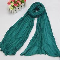 Женский зеленый шарф - 170*40см