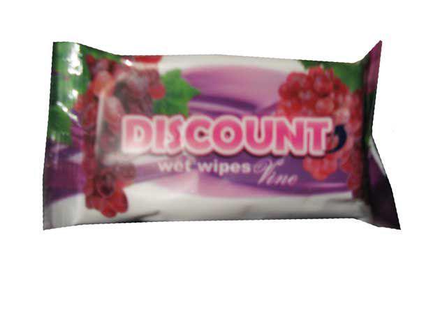 Серветки вологі 15 шт. "Lili "Виноград" (1 пач), фото 1