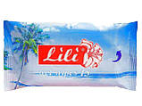 Волога серветка 15 шт. "Lili "Морська свіжість" (1 пач), фото 2